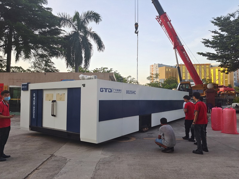 PA电子激光8025HC总线高功率12000W光纤激光切割机交付成功
